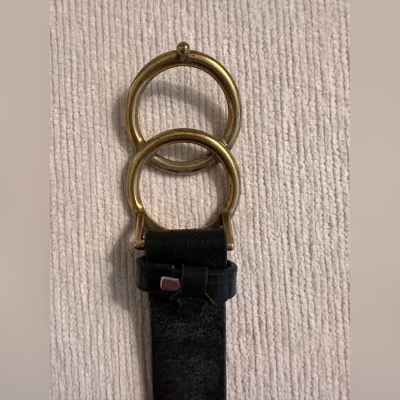 Most Wanted Women’s Double Circle Pin Hole Closure Belts. Cognac & Black XL BOTH - Picture 15 of 16